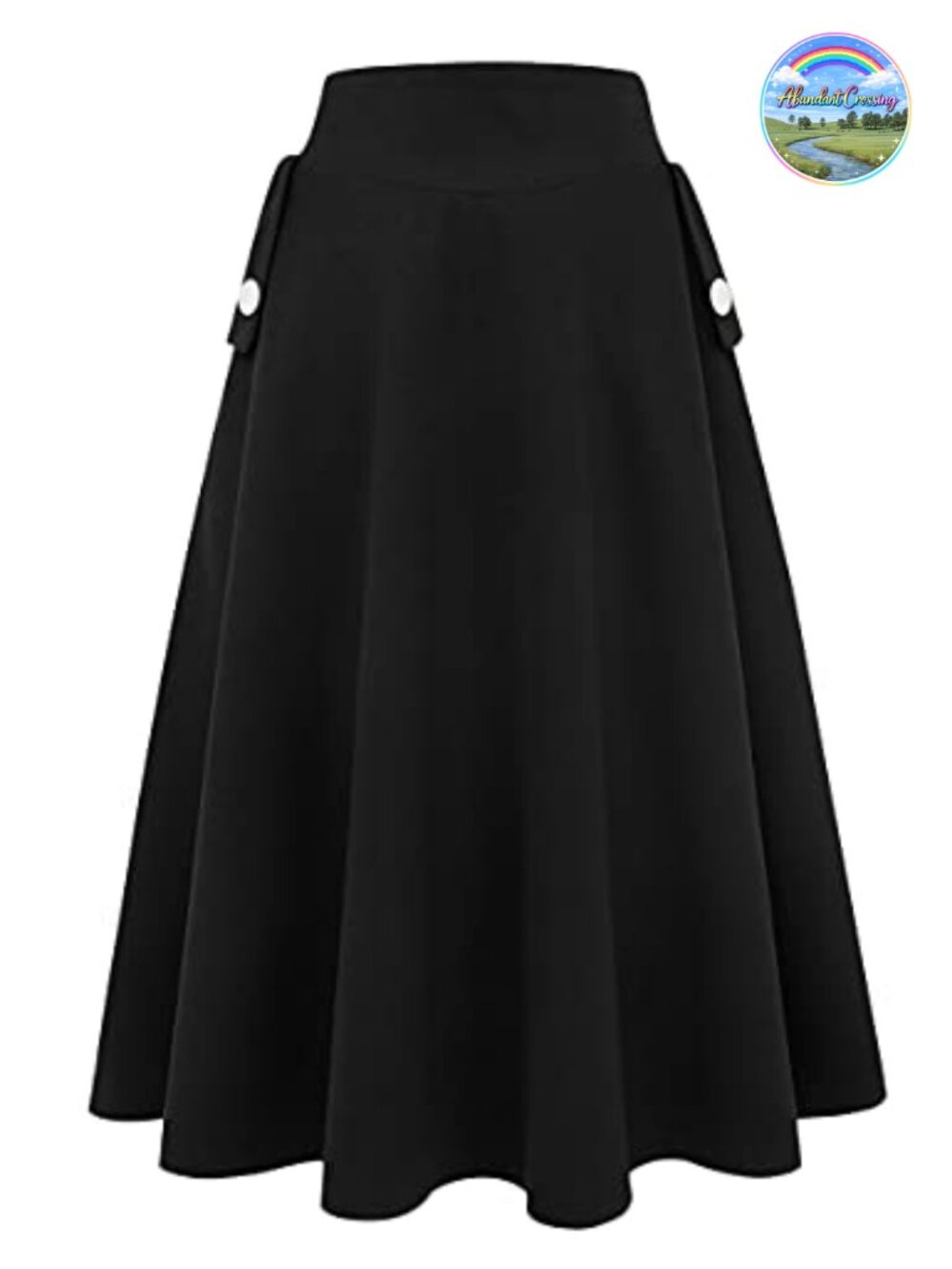 Wool Blend High Waisted Plaid A-Line Long Maxi Skirt